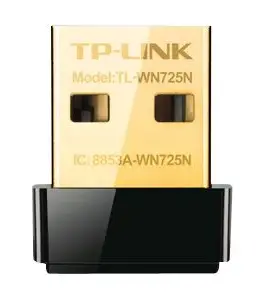 АДАПТЕР TP-LINK USB WLAN - USB WLAN Antenna WN725N / TL-WN725N - Black - PN WN725N