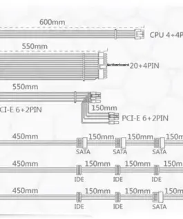 Alternative view of Захранващ блок Segotep GP700P 80+ Platinum 600W