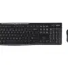 КОМПЛЕКТ МИШКА + КЛАВИАТУРА LOGITECH MK270 US - Wireless - БЕЗ БДС КИРИЛИЗАЦИЯ (WITHOUT BDS CYRILLIC) - Black - PN
