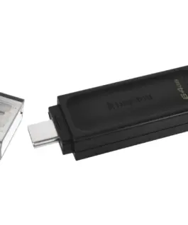 Alternative view of ФЛАШ ПАМЕТ Kingston USB flash drive DataTraveler 70 - USB 3.2 Gen 1 - 64 GB - Black - PN DT70/64GB