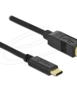 Alternative view of Кабел Delock USB-A 3.0 мъжко - USB-B мъжко, 5 м, 5 Gbps, Premium, Черен