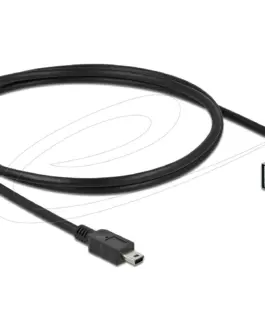 Alternative view of Кабел Delock EASY-USB-A 2.0 мъжко към USB Mini-B мъжко, 1m , черен