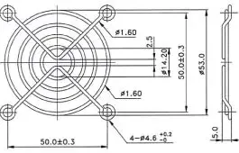Evercool Решетка за вентилатор Fan Grill Metal – 60mm