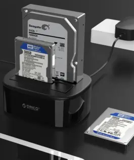 Orico докинг станция Storage – HDD/SSD Dock – 2 BAY Clone 2.5/3.5 USB3.0 –