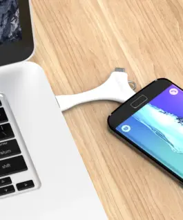 Alternative view of Адаптер Orico Dual Port Portable Sync&Charge C1-WH