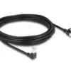 Мрежов кабел Delock RJ45 Cat.6A S/FTP Slim под ъгъл 90° / прав 5 m