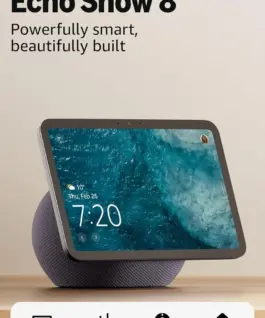 Alternative view of Amazon Echo Show 8 (Gen 4), 8'' дисплей за визуaлизация, 3D-audio, черен