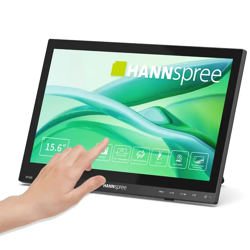 Портативен тъч Монитор Hanspree HT165HPB - 15.6" IPS FHD(1920x1080) HDMI VGA