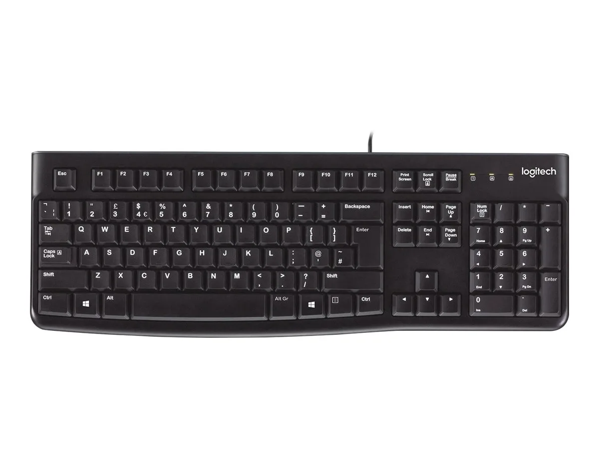 КЛАВИАТУРА LOGITECH K120U US USB - С БДС КИРИЛИЗАЦИЯ (WITH BDS CYRILLIC) - Black - PN