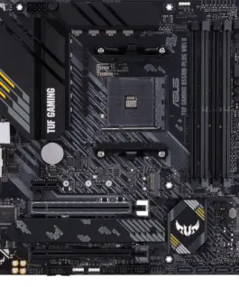 Дънна платка ASUS TUF GAMING B550M-PLUS WIFI II AMD AM4 micro ATX 4x DDR4 dual M.2 Wi-Fi 6 PCIe 4.0 Aura Sync