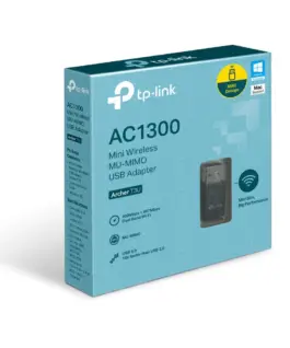Безжичен мини USB адаптер TP-Link Archer T3U AC1300 MU-MIMO
