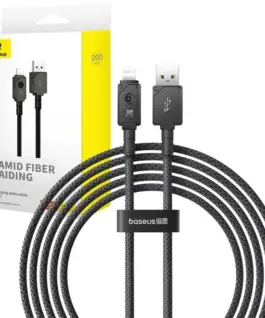 Кабел Baseus Unbreakable Series USB към Lightning 2.4A 2м P10355802111-01 - черен