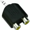 VCom Адаптер Adapter 3.5mm Stereo M / 2x RCA F - CA501