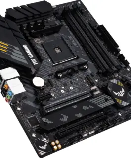 Alternative view of Дънна платка ASUS TUF GAMING B550M-PLUS WIFI II, AMD AM4, micro ATX, 4x DDR4, dual M.2, Wi-Fi 6, PCIe 4.0, Aura Sync RGB