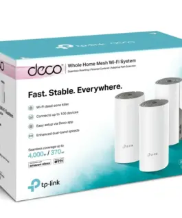 Alternative view of Безжична Mesh Wi-fi система TP-Link Deco E4 AC1200 (3-pack)
