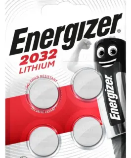 Бутонна батерия литиева ENERGIZER CR2032. 3V 4pk блистер
