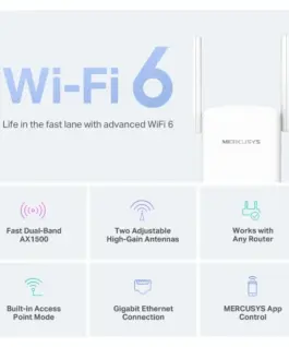 Удължител на обхват Mercusys ME60X AC1500