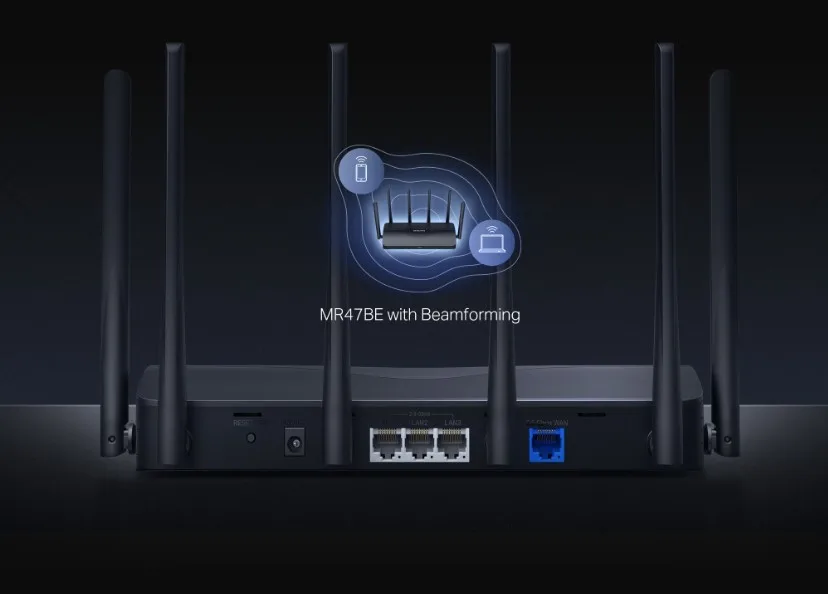 3-лентов Wi-Fi 7 рутер Mercusys MR47BE - Image 12
