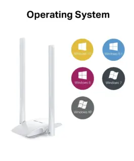 Безжичен USB адаптер Mercusys MW300UH 300 Mbps с голямо