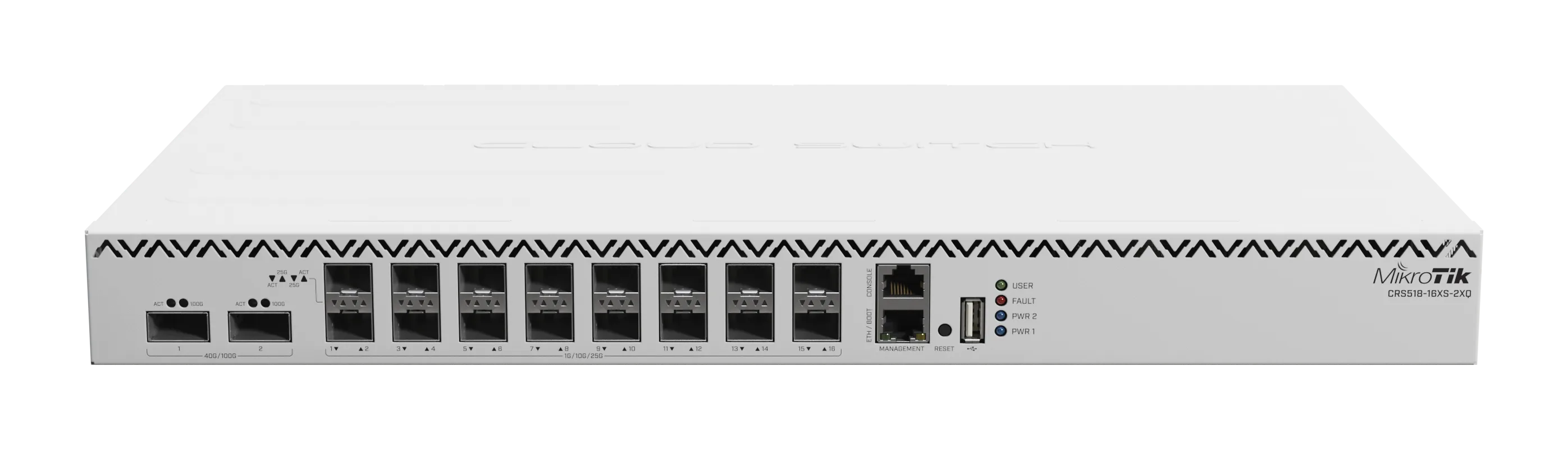 Комутатор MikroTik CRS518-16XS-2XQ-RM 2x 100 Gigabit QSFP28 порта и 16x 25 Gigabit SFP28 порта - Image 22