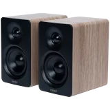 Alternative view of Тонколона Edifier M60 Bookshelf Speakers, Bluetooth V5.3 (Hi-Res & Hi-Res Wireless), USB-C and 3.5 mm AUX inputs, 1-inch silk-dome tweeters 3-inch long-throw aluminum diaphragm mid-low drivers, 66 W (RMS), touch panel controls, Classic Oak