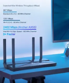 2-лентов Gigabit Wi-Fi 6 рутер TP-Link Archer AX53 AX3000