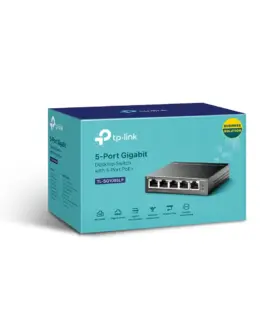 5-портов Gigabit комутатор TP-Link TL-SG1005LP с 4 PoE+