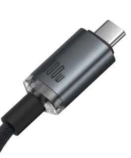 Кабел Baseus Crystal Shine P10318204111-00 USB3.2 USB-C към USB-C Display Cable 100W 1.5м 20Gb -