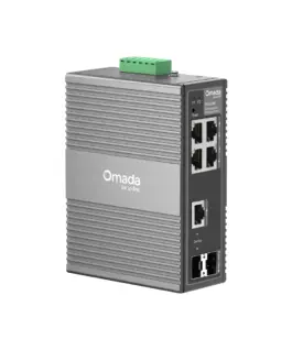 6-портов гигабитов индустриален лесно управляем комутатор TP-Link Omada