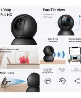 Wi-Fi Pan/Tilt камера за наблюдение TP-Link Tapo C201