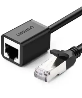 Мрежов кабел Ugreen Ethernet RJ45 Cat 6 FTP 1000Mbps 2м (NW112 11281) - черен