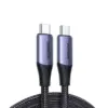 Кабел Ugreen US355 80150 USB-C 3.1 Gen 2 / USB-C 3.1 Gen 2 1 м 100W - черен
