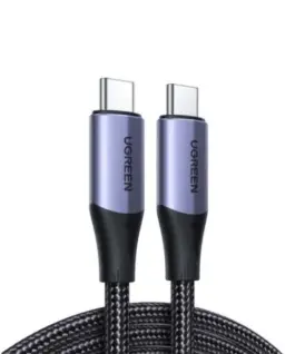 Кабел Ugreen US355 80150 USB-C 3.1 Gen 2 / USB-C 3.1 Gen 2 1 м 100W - черен