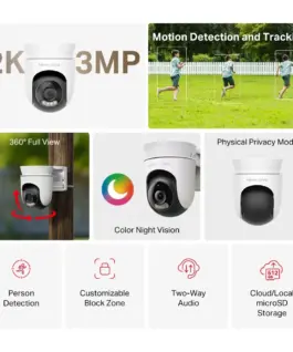 Alternative view of Външна охранителна Wi-Fi камера Pan/Tilt Mercusys MC510