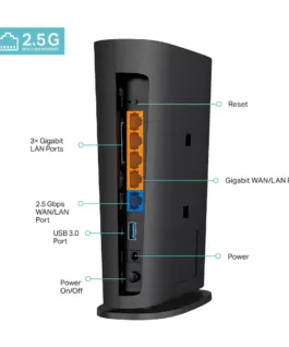 Двулентов 8-поточен безжичен рутер TP-Link Archer AX80 AX6000 Wi-Fi 6 с 2.5G