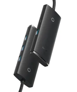 Alternative view of USB хъб Baseus WKQX030101 USB-A Lite series 4в1, черен