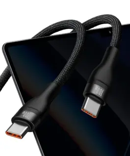 Alternative view of Кабел Baseus Flash Series Ⅱ Fast Charging 2 в 1 USB-C - 2xUSB-C 100W 1.5м CASS060001 - черен