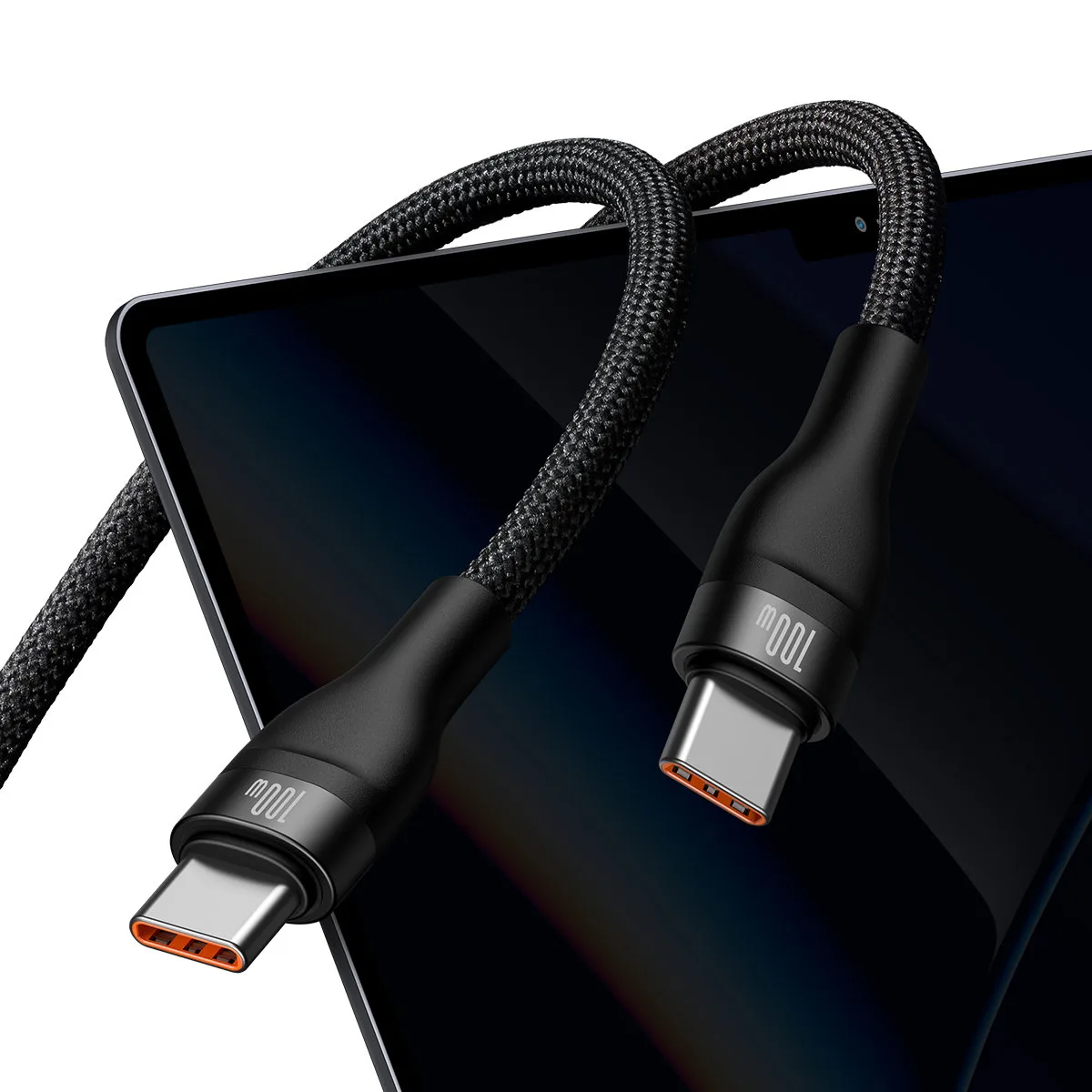 Кабел Baseus Flash Series Ⅱ Fast Charging 2 в 1 USB-C - 2xUSB-C 100W 1.5м CASS060001 - черен - Image 26