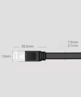 Alternative view of UGREEN NW101 Cat6 UTP Patch Cord, 3 m, Black