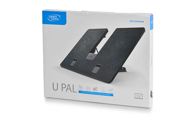 DeepCool Охладител за лаптоп Notebook Cooler U-PAL 15.6" USB3.0 - Black - Image 6