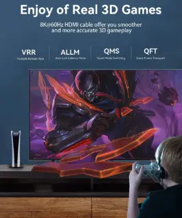 Vention Кабел HDMI v2.1 M / M 1m – 8K Dolby Vision HDR – AANBF