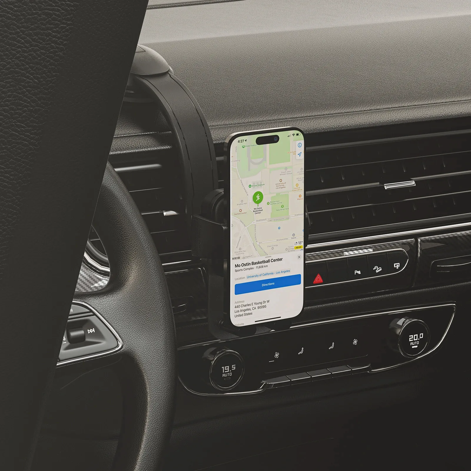 Acefast Стойка за телефон за кола Car phone holder - 360 degree - D26 Black - Image 30