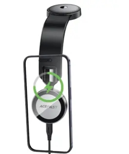 Alternative view of Acefast Стойка за телефон за кола Car phone holder - Magnetic Charging, 360 degree - D37 Black