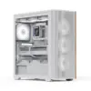 AeroCool кутия Case ATX - D501A White Addressable RGB Wood