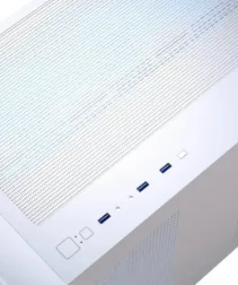 AeroCool кутия Case mATX – P300C-G-WT-v1 – 3 x 120 mm Infinity Mirror