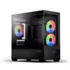 AeroCool кутия Case mATX - P300D Digi-G-BK-v1 - Digital Display USB-C 3 x 120 mm A-RGB