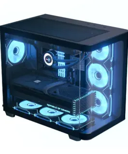 Alternative view of AeroCool кутия Case ATX - P500C-G-BK-v1 - 4 x 120 mm Infinity Mirror A-RGB