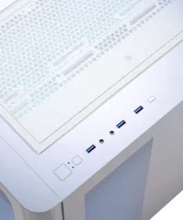 AeroCool кутия Case ATX – P500C-G-WT-v1 – 4 x 120 mm Infinity Mirror