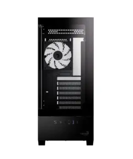 Alternative view of AeroCool кутия Case ATX - P500D Digi-G-BK-v1 - Digital Display, USB-C, 3 x 120 mm A-RGB