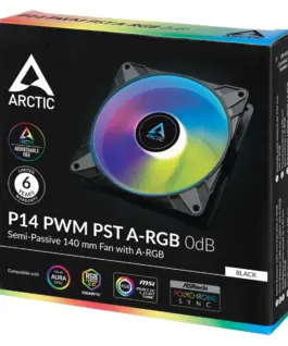 Arctic вентилатор Fan 140mm P14 PWM PST A-RGB 0dB